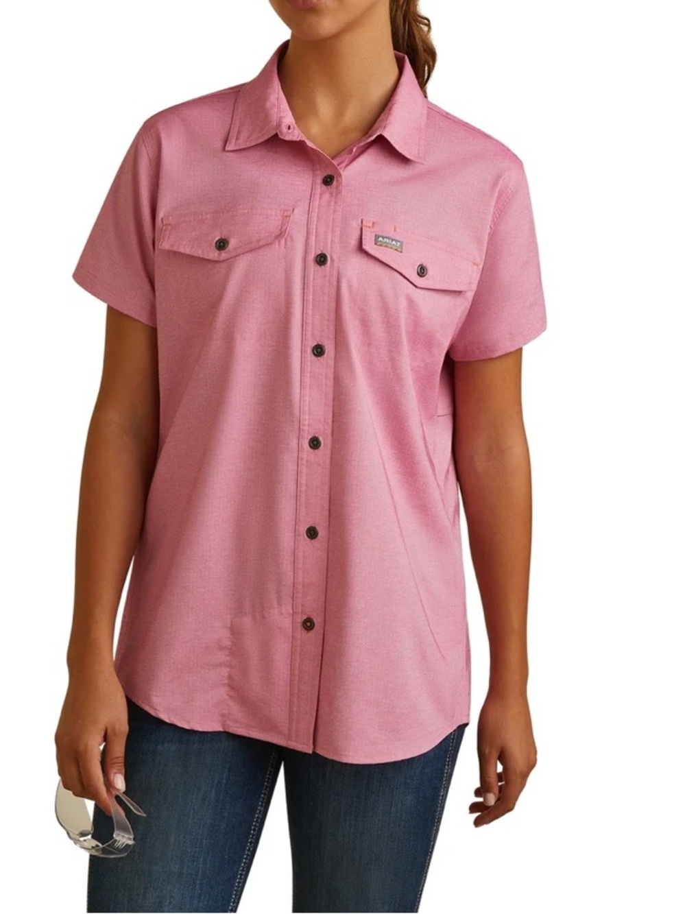 NWOT Ariat Ladies Rebar Made Tough VentTEK DuraStretch Work Shirt Size M